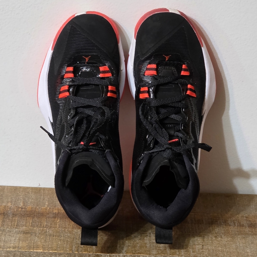 Jordan Zion 1 'Bloodline' (GS) [Black/Bright Crimson] Kid's Size 7Y - Picture 6 of 7